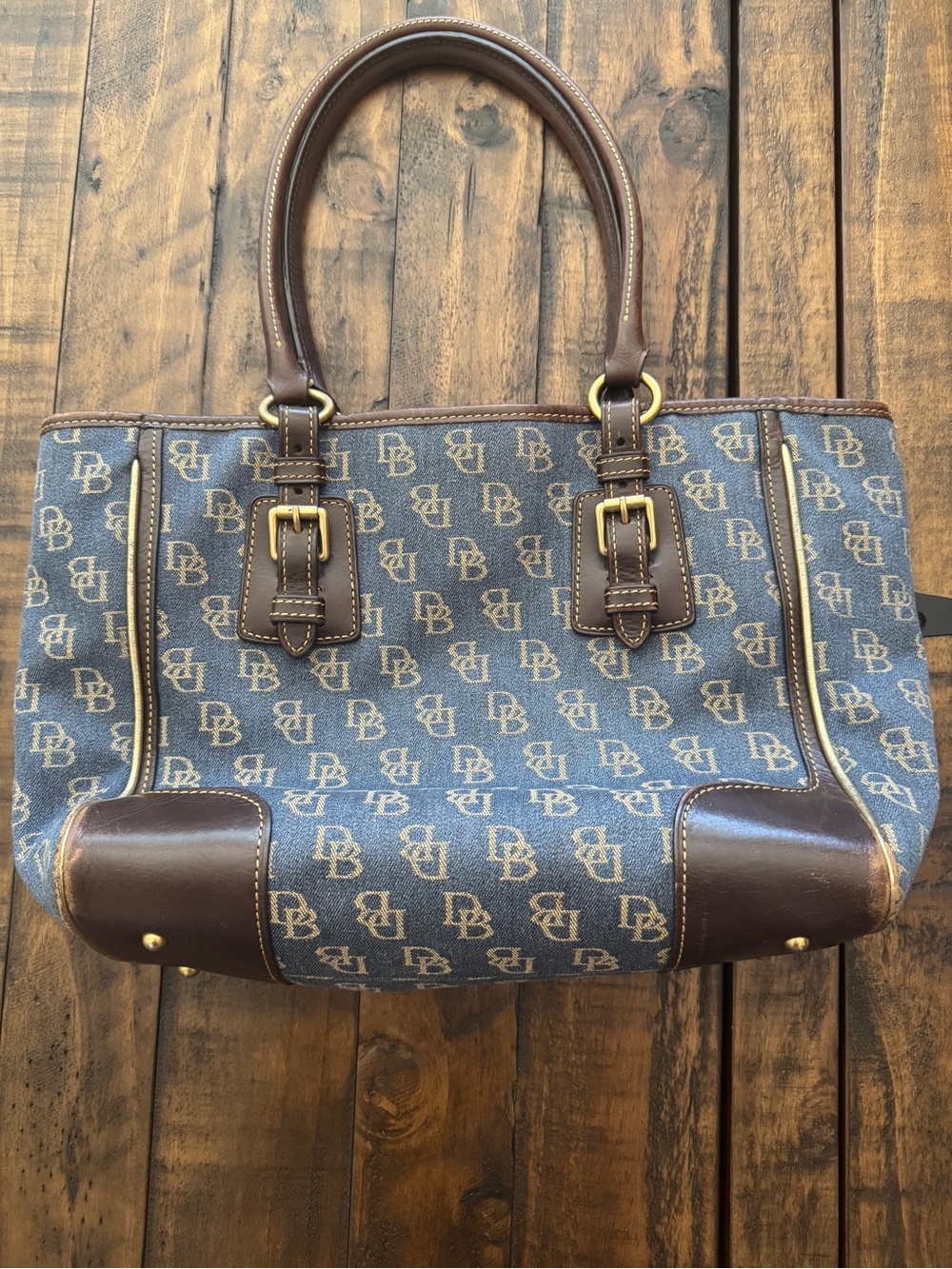 Dooney & Bourke Signature Denim Canvas Satchel